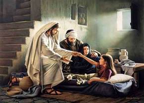 Image result for jesus heals a young girl